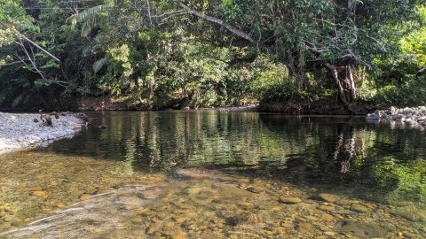 Hulu Sungai Metun Saat Kemarau